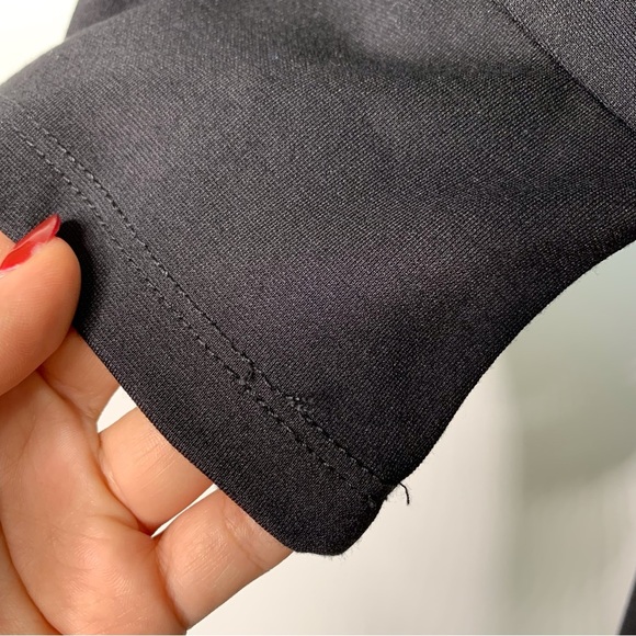 HATCH Women's Black Scoop Neck Mini Length Maternity T-Shirt Dress Size 2 Medium - Picture 9 of 11